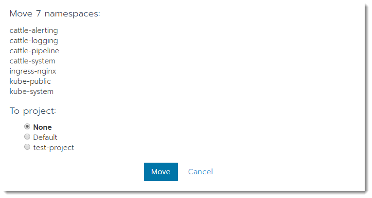 Moving Namespaces